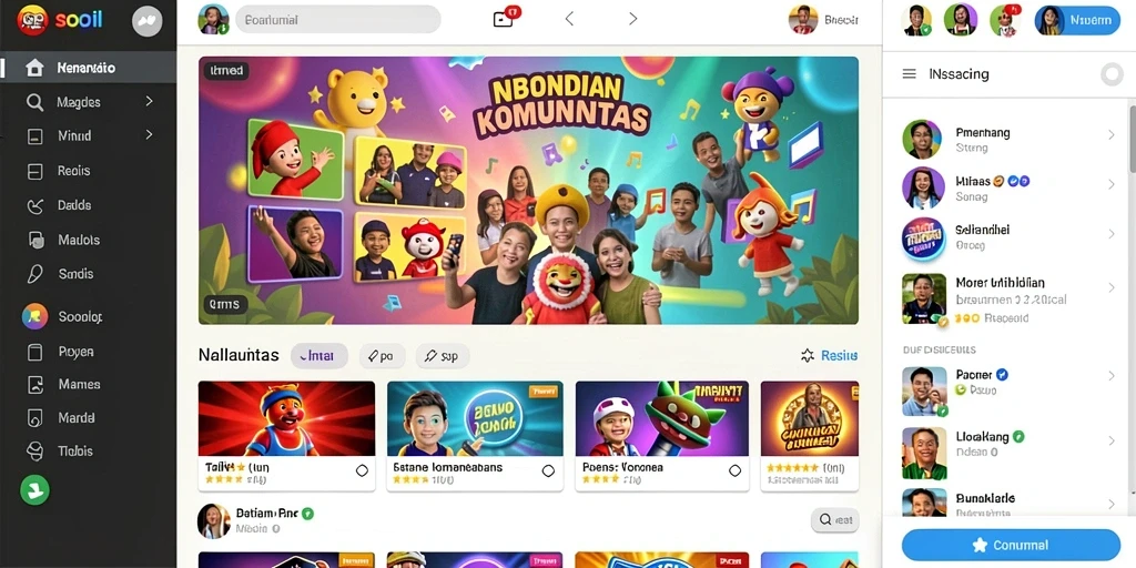 Tampilan utama aplikasi JOS77 dengan menu yang sederhana.