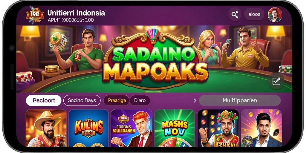 Tampilan utama game LMBASLOT yang menarik.