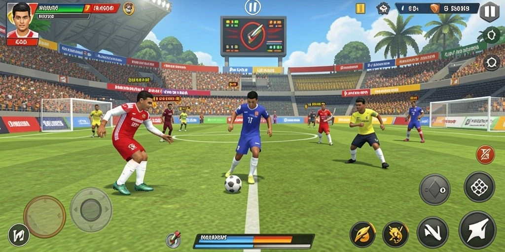 Screenshot menampilkan momen intense dalam battle.