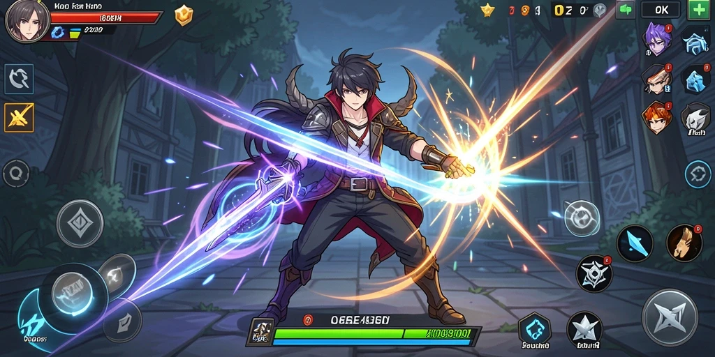 Tangkapan layar menunjukkan aksi seru dalam game.
